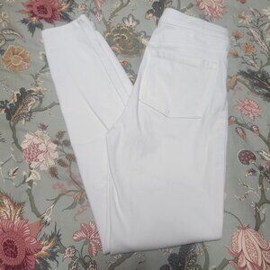 Spanx Pull On Skinny Jeanish Leggings White Size Small